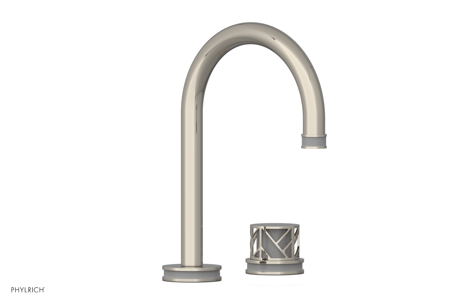 JOLIE Single Handle Faucet - Round Handle with "Grey" Accents 222-06