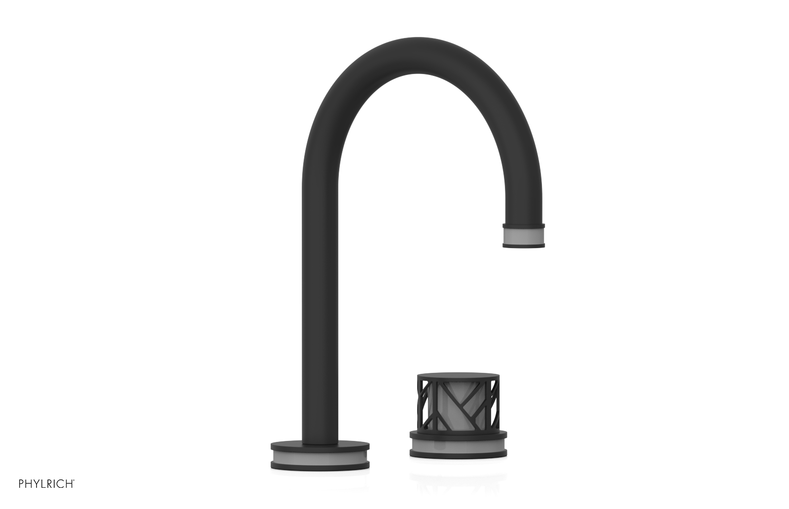 JOLIE Single Handle Faucet - Round Handle with "Grey" Accents 222-06
