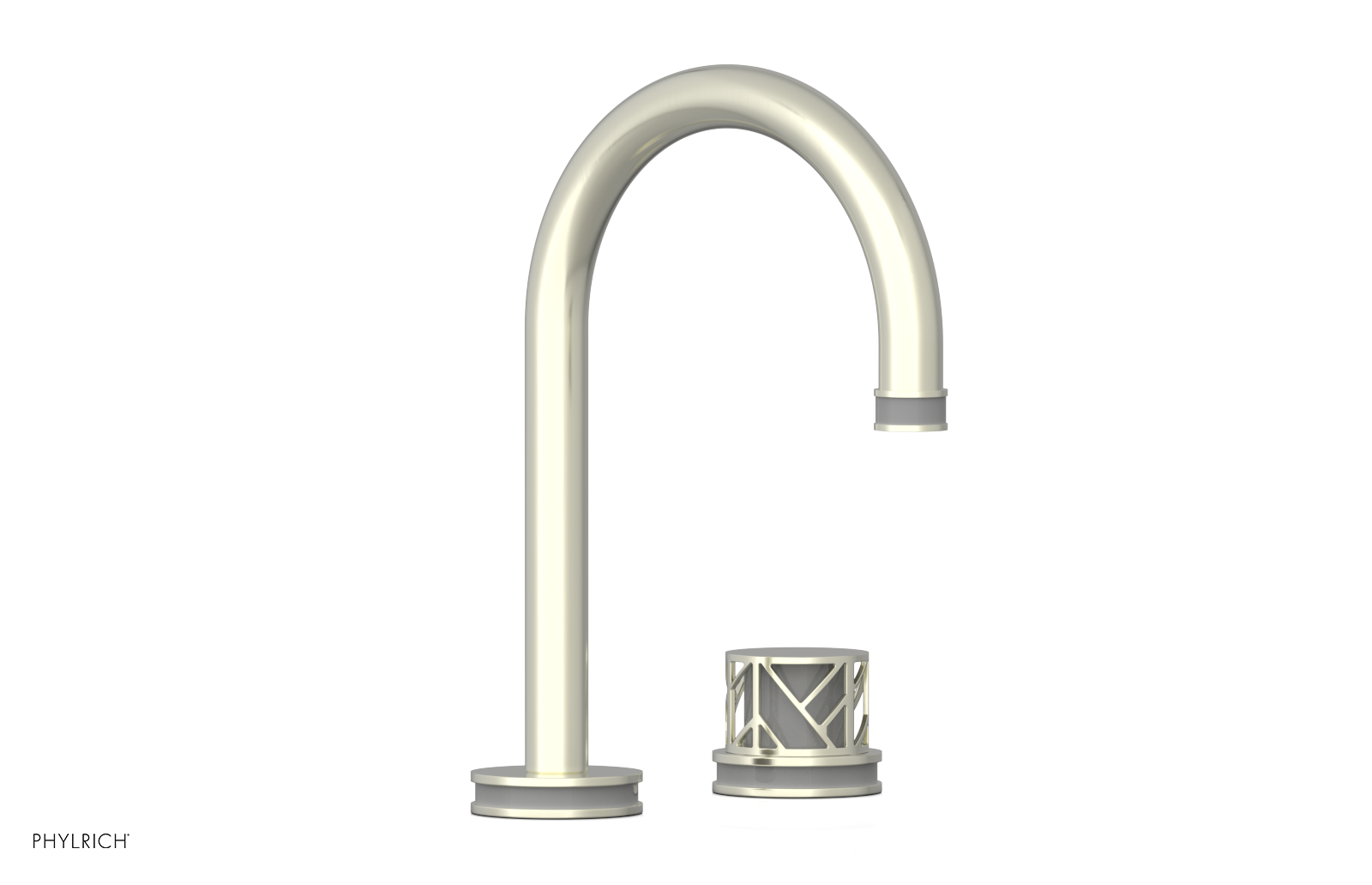 JOLIE Single Handle Faucet - Round Handle with "Grey" Accents 222-06