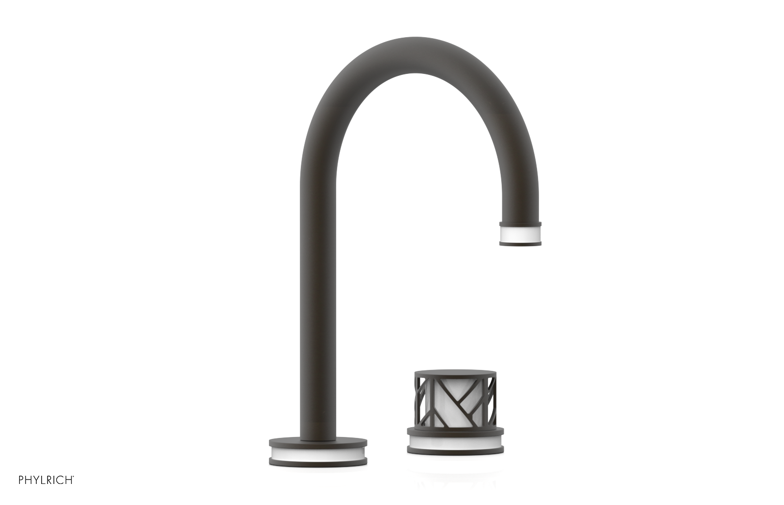 JOLIE Single Handle Faucet - Round Handle with "White" Accents 222-06