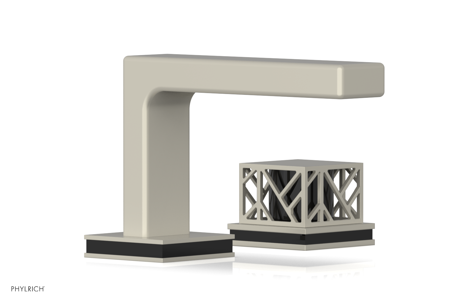 JOLIE Single Handle Faucet - Square Handle with "Black" Accents 222-07