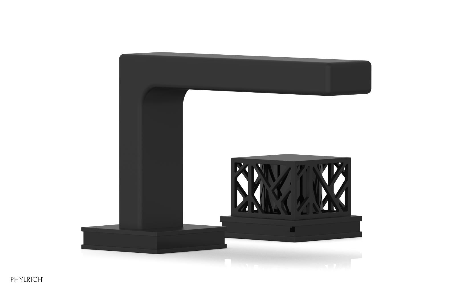 JOLIE Single Handle Faucet - Square Handle with "Black" Accents 222-07