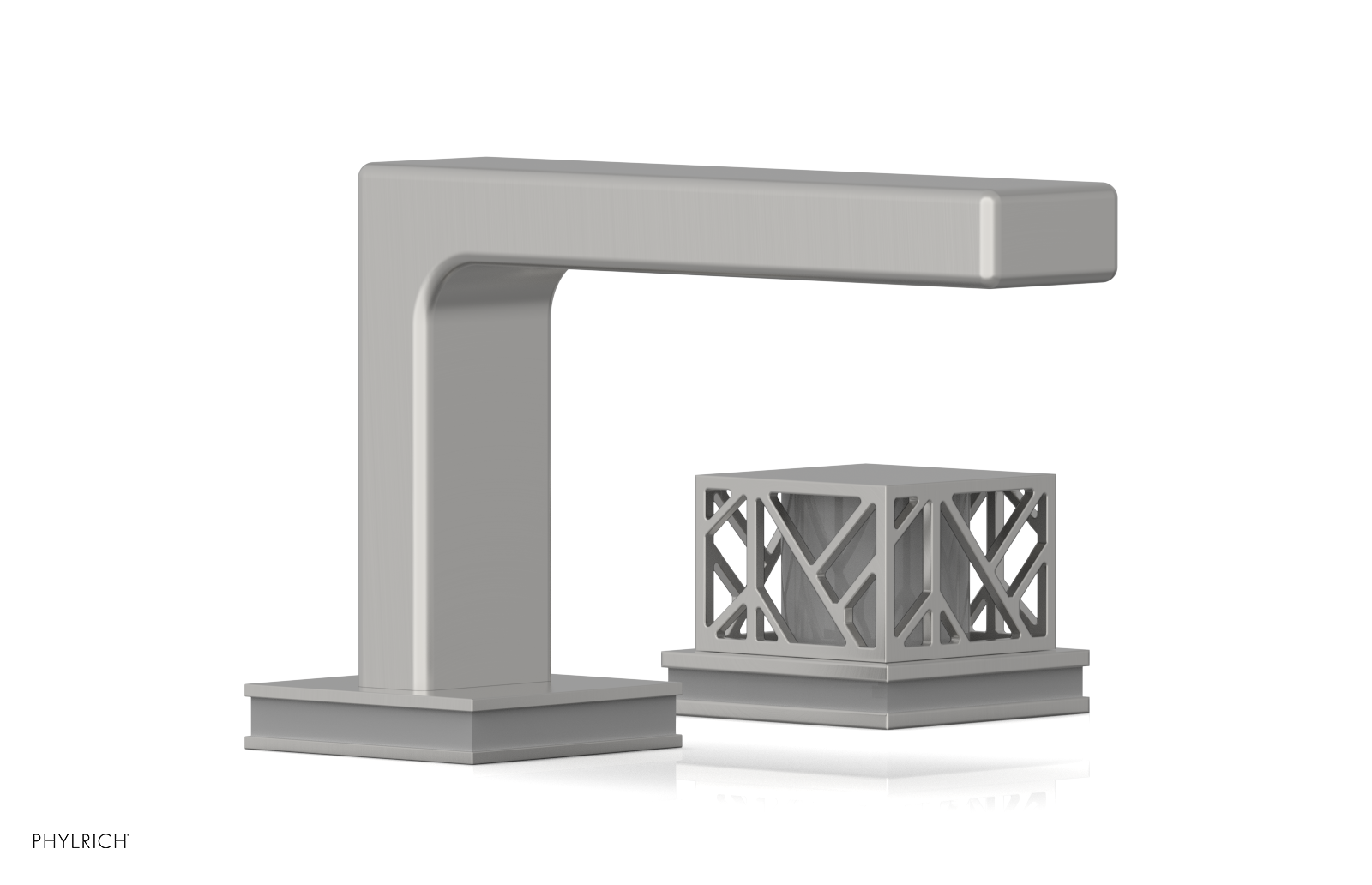 JOLIE Single Handle Faucet - Square Handle with "Grey" Accents 222-07