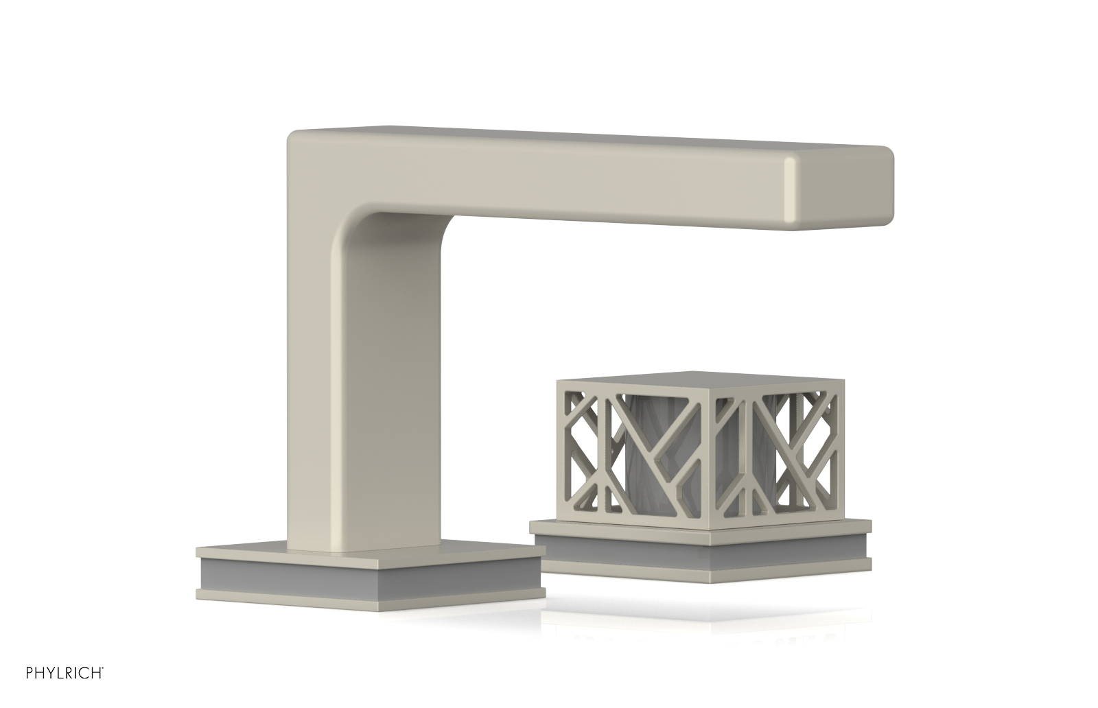 JOLIE Single Handle Faucet - Square Handle with "Grey" Accents 222-07