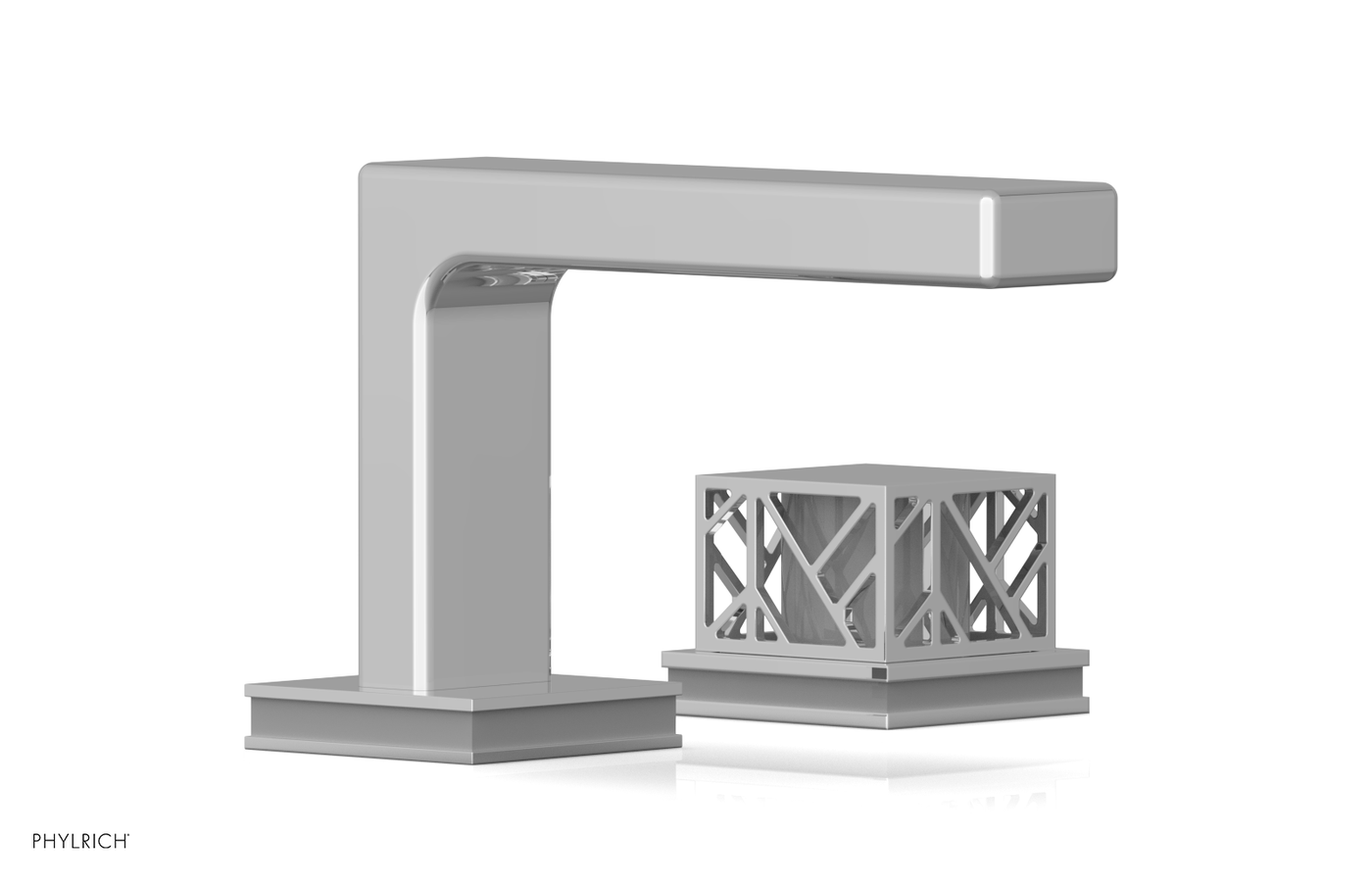 JOLIE Single Handle Faucet - Square Handle with "Grey" Accents 222-07