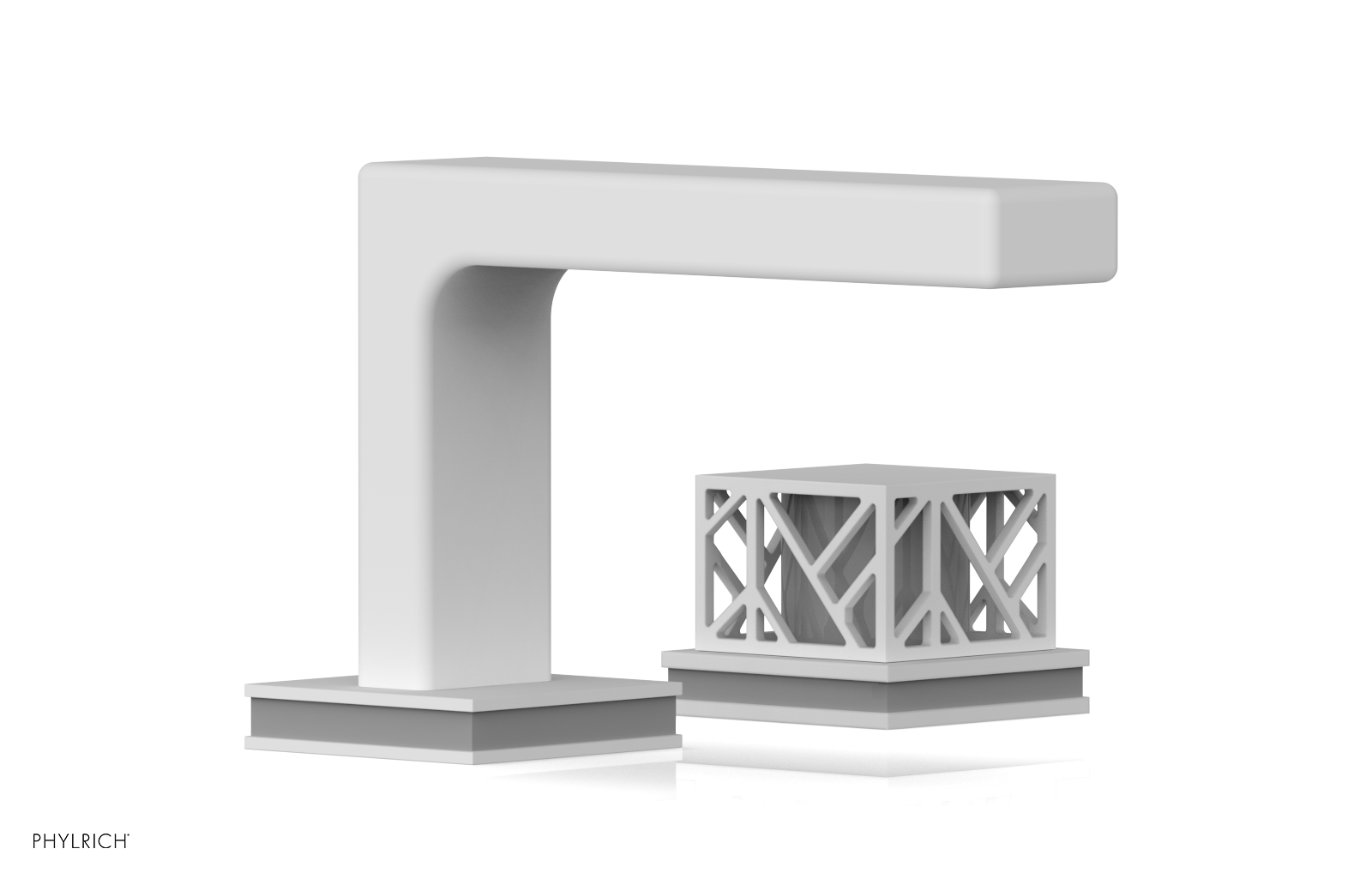 JOLIE Single Handle Faucet - Square Handle with "Grey" Accents 222-07