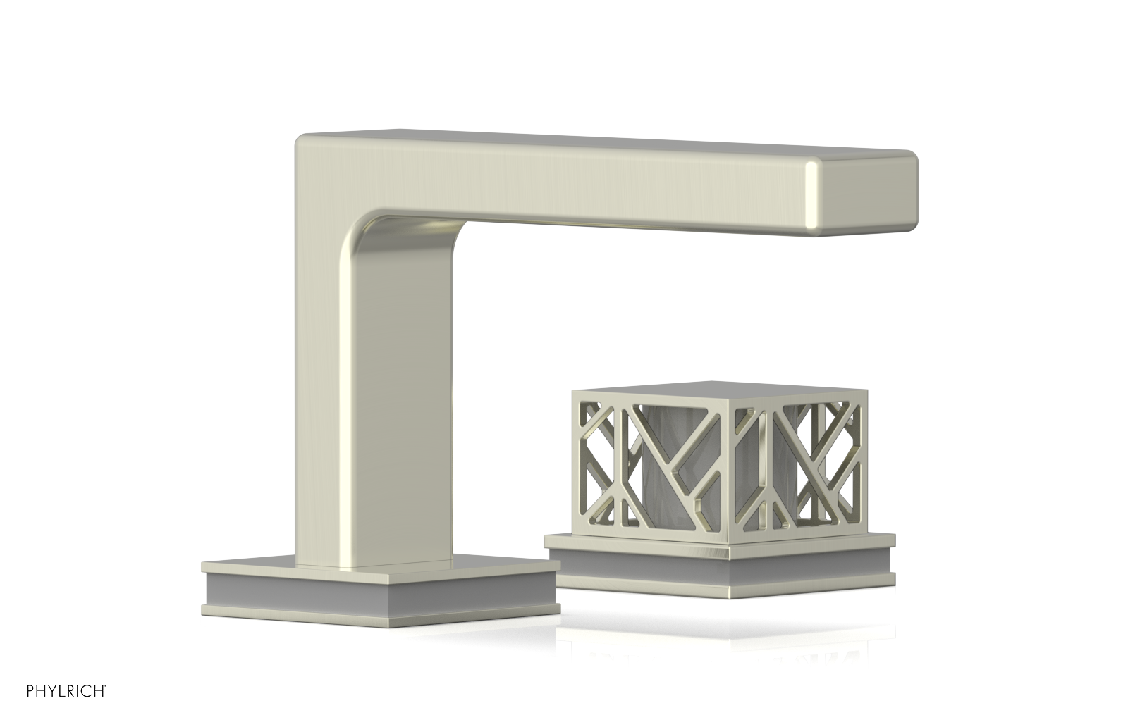 JOLIE Single Handle Faucet - Square Handle with "Grey" Accents 222-07