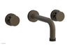 JOLIE Wall Lavatory Set - Round Handles with "Black" Accents 222-11