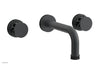JOLIE Wall Lavatory Set - Round Handles with "Black" Accents 222-11