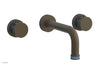 JOLIE Wall Tub Set - Round Handles with "Light Blue" Accents 222-56