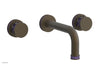 JOLIE Wall Tub Set - Round Handles with "Purple" Accents 222-56