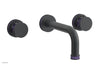 JOLIE Wall Lavatory Set - Round Handles with "Purple" Accents 222-11