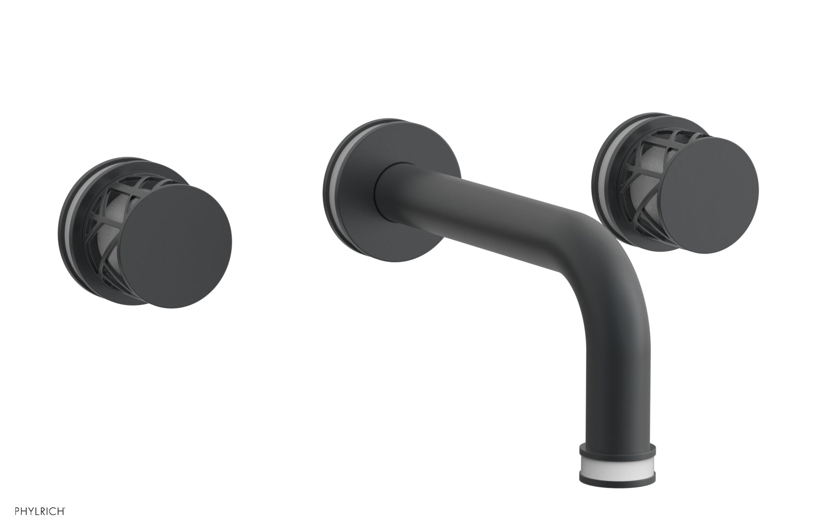 JOLIE Wall Tub Set - Round Handles with "White" Accents 222-56