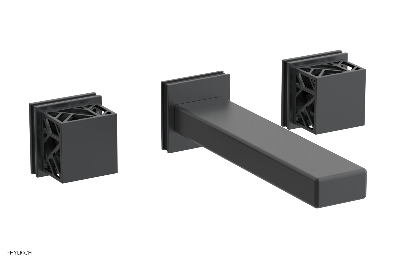 JOLIE Wall Tub Set - Square Handles with "Black" Accents 222-57