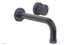 JOLIE Single Handle Wall Lavatory Set - Round Handle "Purple" Accents 222-15