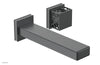 JOLIE Single Handle Wall Lavatory Set - Square Handle "Grey" Accents 222-16