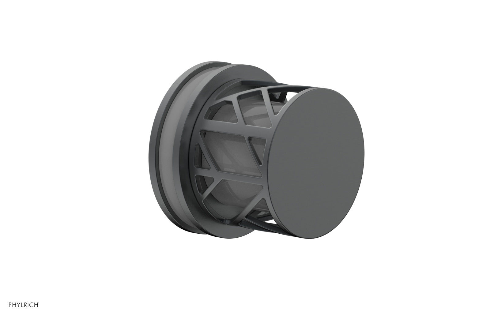 JOLIE Volume Control/Diverter Trim - Round Handle with "Grey" Accents 222-35