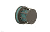 JOLIE Volume Control/Diverter Trim - Round Handle with "Turquoise" Accents 222-35