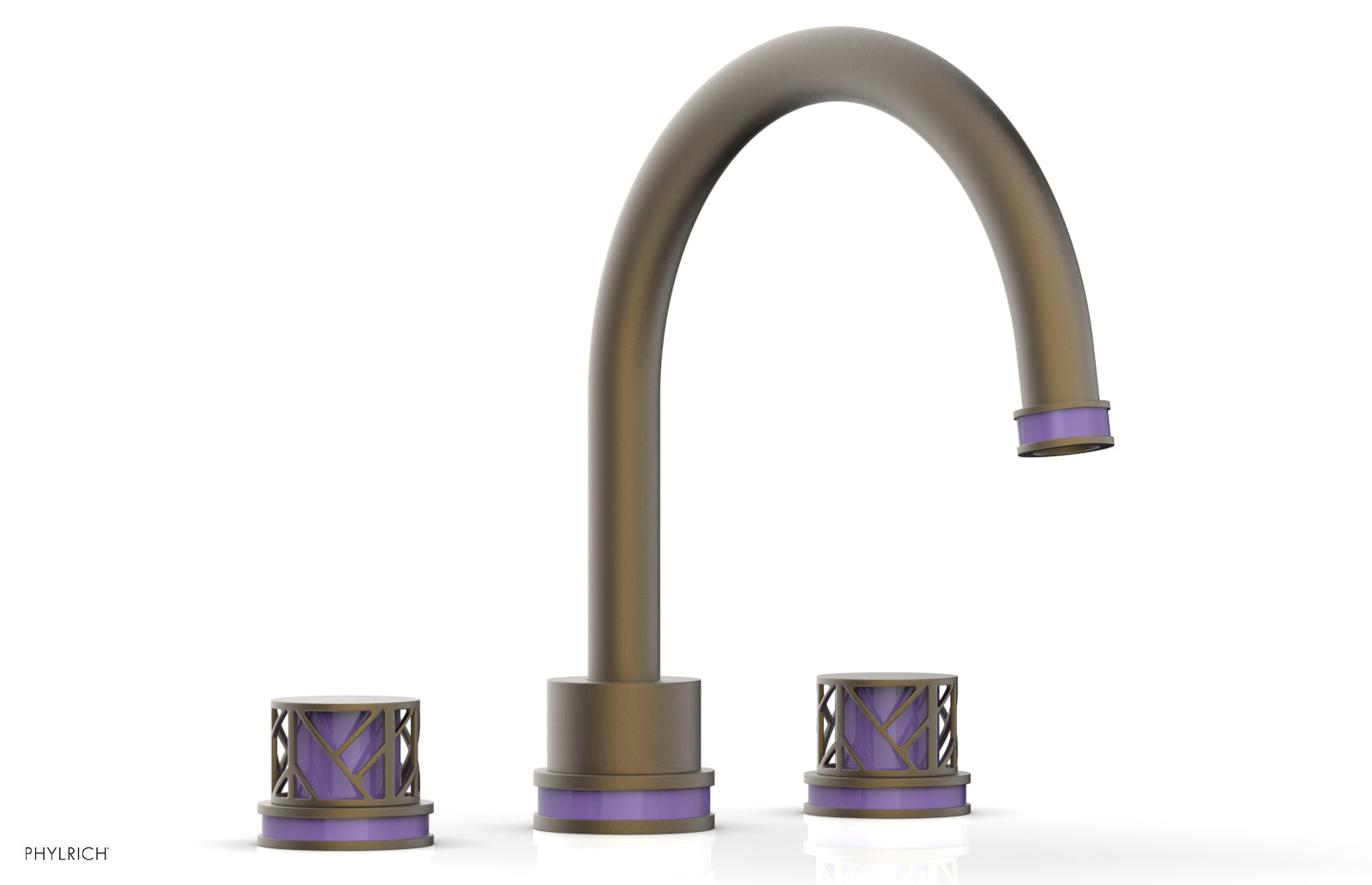 JOLIE Deck Tub Set - Round Handles with "Purple" Accents 222-40