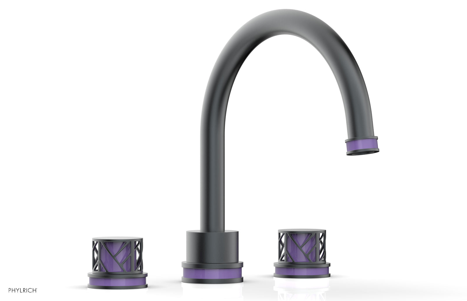 JOLIE Deck Tub Set - Round Handles with "Purple" Accents 222-40