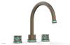 JOLIE Deck Tub Set - Round Handles with "Turquoise" Accents 222-40