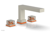 JOLIE Deck Tub Set - Square Handles with "Orange" Accents 222-41