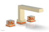 JOLIE Deck Tub Set - Square Handles with "Orange" Accents 222-41