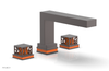 JOLIE Deck Tub Set - Square Handles with "Orange" Accents 222-41