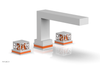 JOLIE Deck Tub Set - Square Handles with "Orange" Accents 222-41