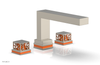 JOLIE Deck Tub Set - Square Handles with "Orange" Accents 222-41