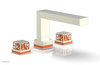 JOLIE Deck Tub Set - Square Handles with "Orange" Accents 222-41