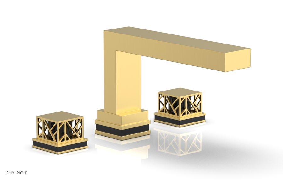 JOLIE Deck Tub Set - Square Handles with "Black" Accents 222-41