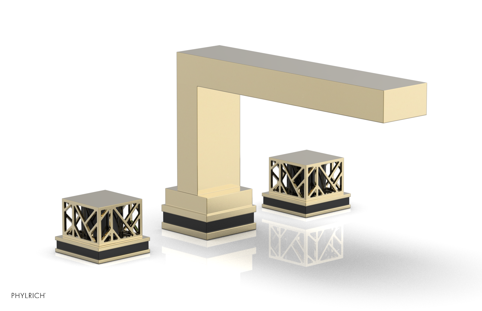 JOLIE Deck Tub Set - Square Handles with "Black" Accents 222-41