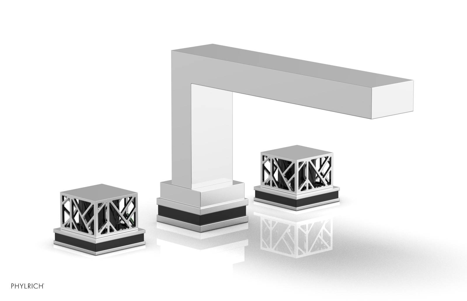 JOLIE Deck Tub Set - Square Handles with "Black" Accents 222-41