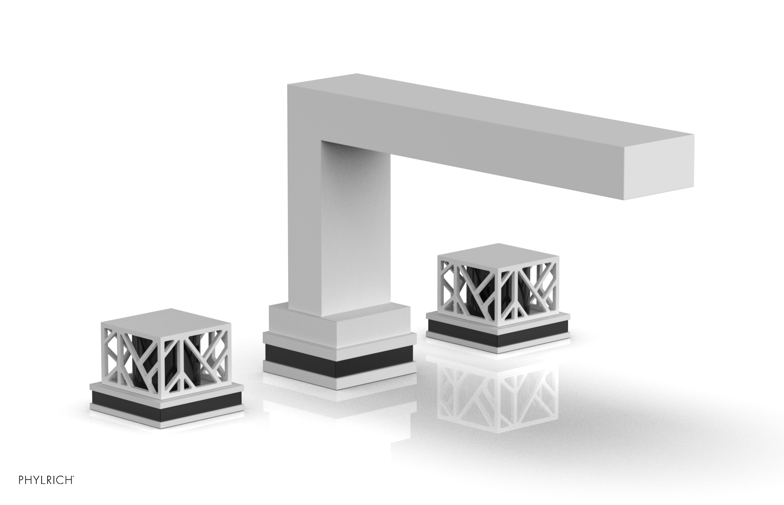 JOLIE Deck Tub Set - Square Handles with "Black" Accents 222-41