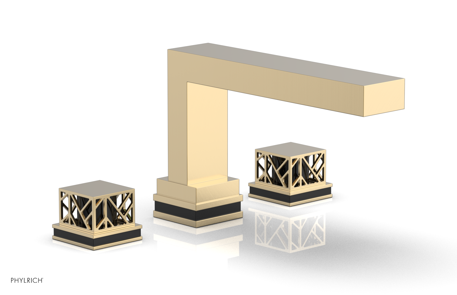 JOLIE Deck Tub Set - Square Handles with "Black" Accents 222-41