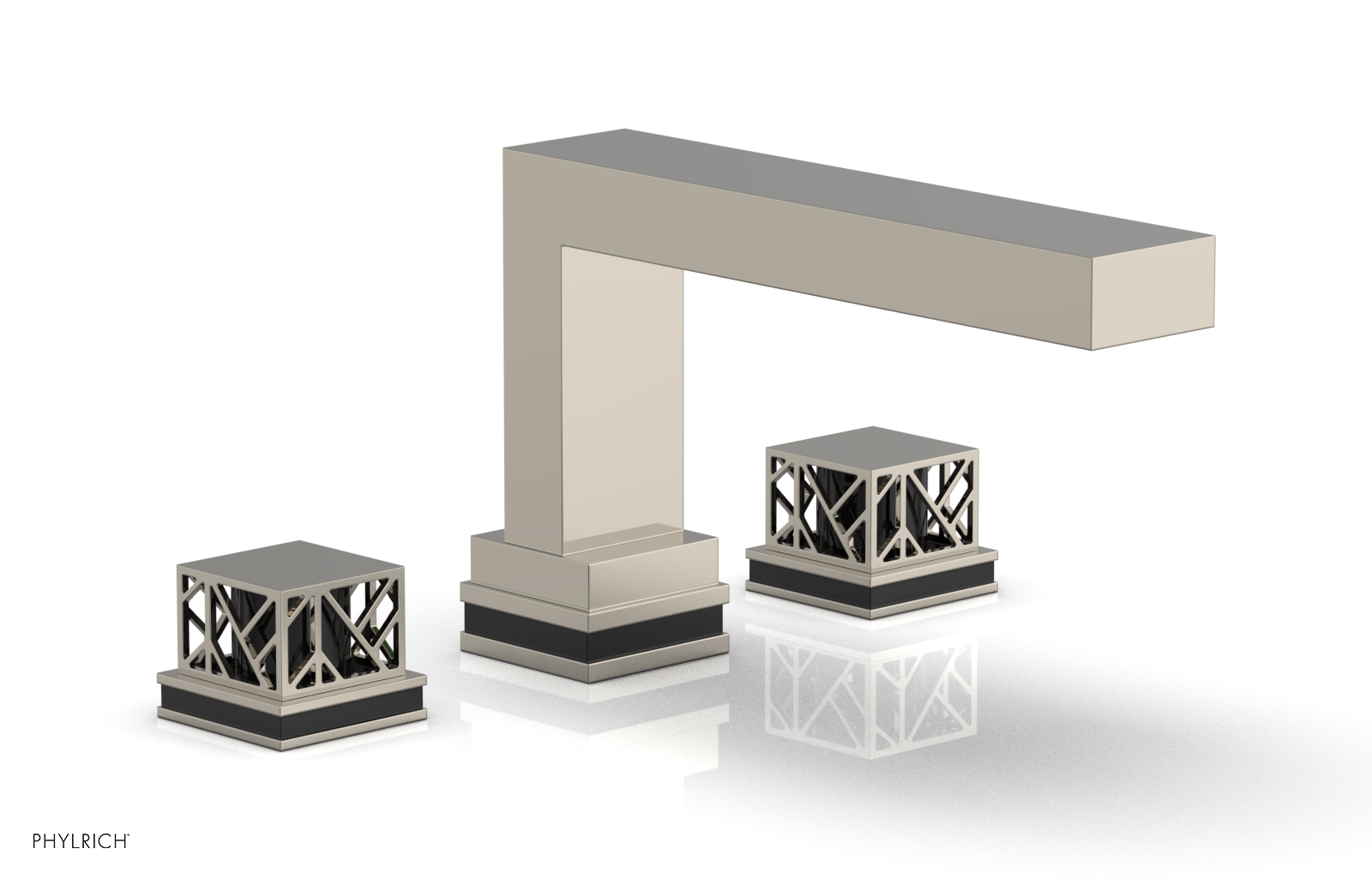 JOLIE Deck Tub Set - Square Handles with "Black" Accents 222-41