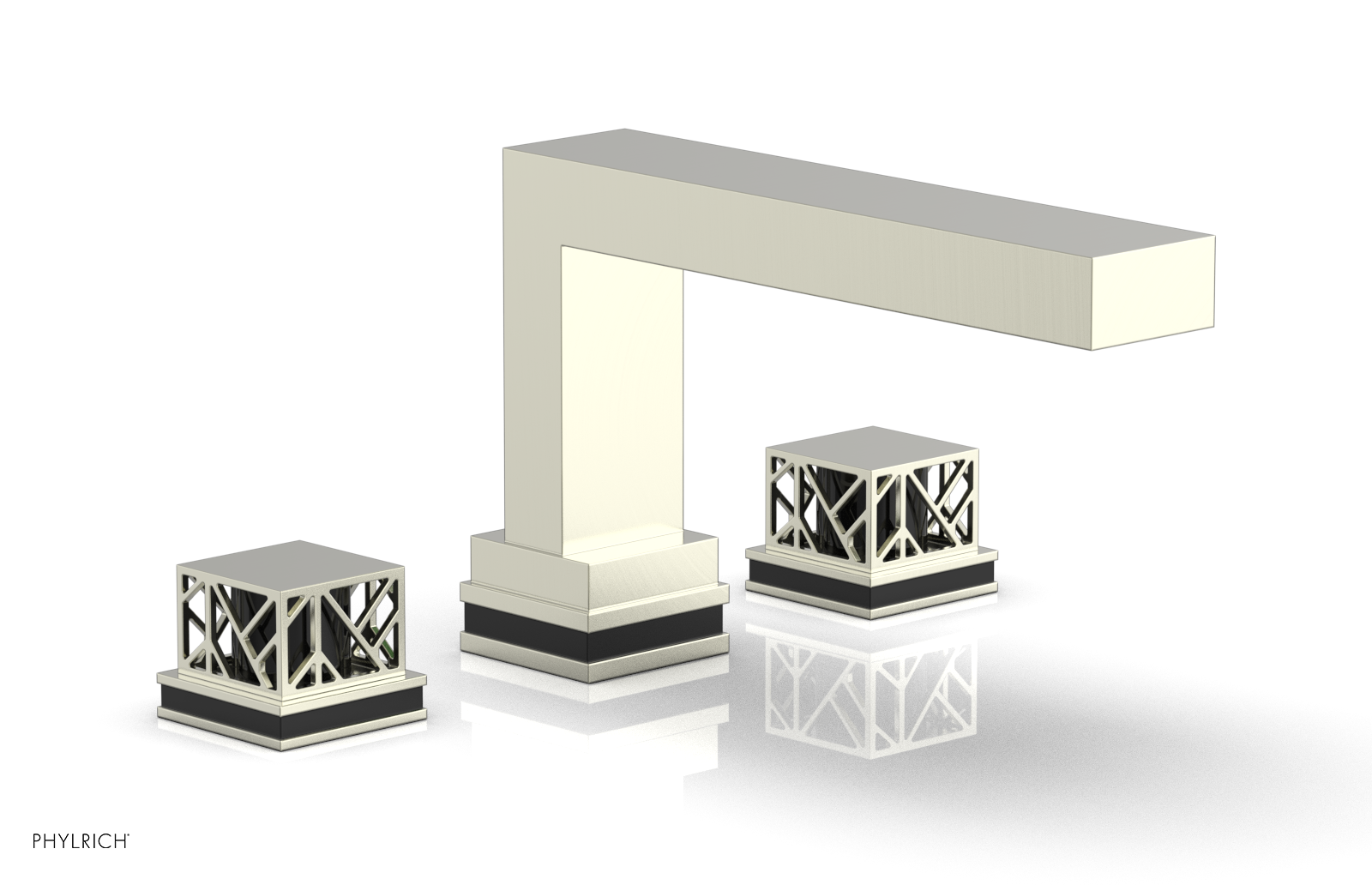 JOLIE Deck Tub Set - Square Handles with "Black" Accents 222-41