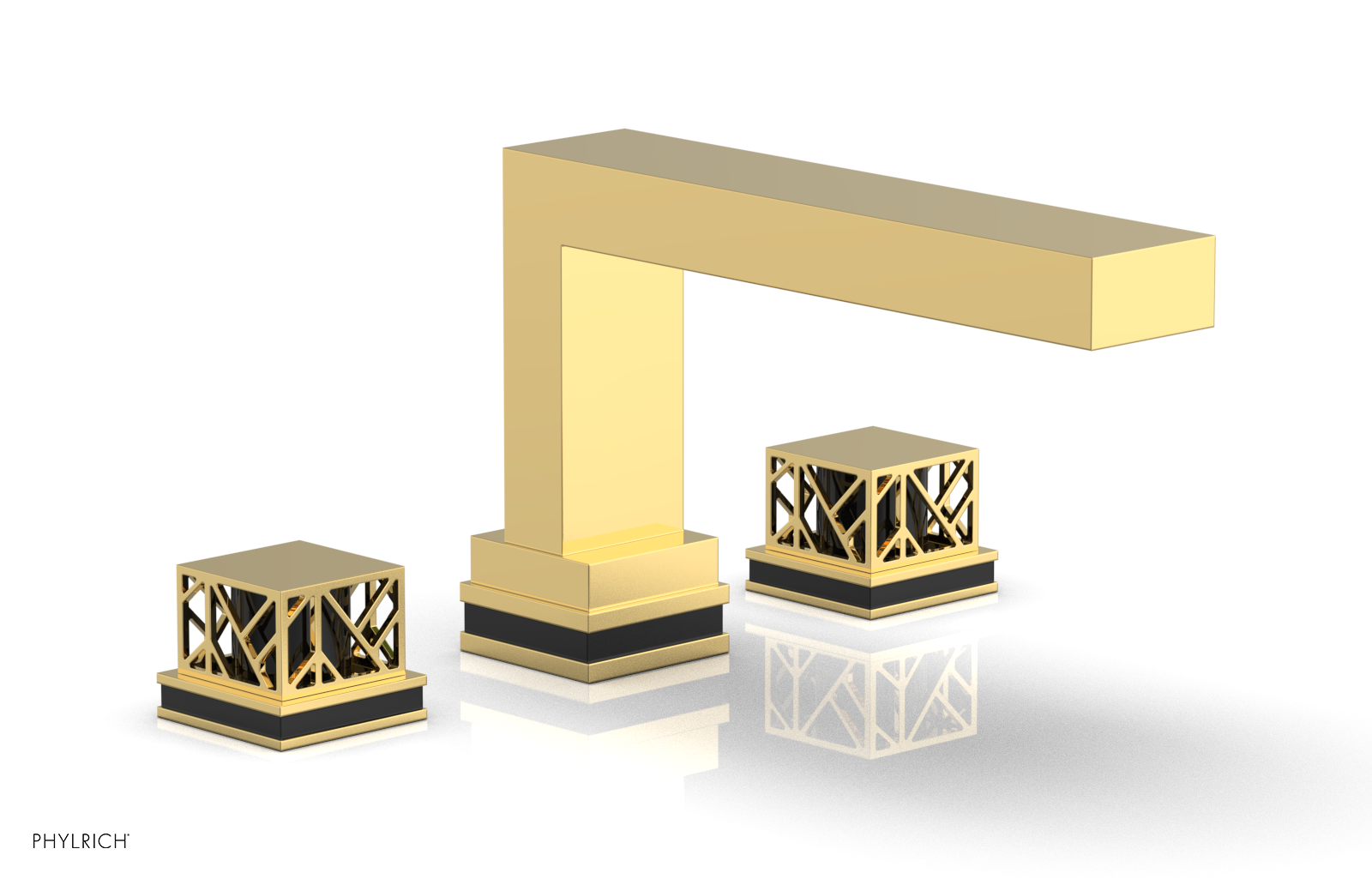 JOLIE Deck Tub Set - Square Handles with "Black" Accents 222-41