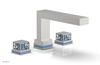 JOLIE Deck Tub Set - Square Handles with "Light Blue" Accents 222-41