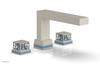 JOLIE Deck Tub Set - Square Handles with "Light Blue" Accents 222-41