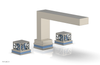 JOLIE Deck Tub Set - Square Handles with "Light Blue" Accents 222-41