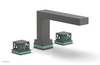 JOLIE Deck Tub Set - Square Handles with "Turquoise" Accents 222-41