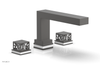 JOLIE Deck Tub Set - Square Handles with "White" Accents 222-41