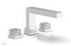 JOLIE Deck Tub Set - Square Handles with "White" Accents 222-41