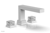 JOLIE Deck Tub Set - Square Handles with "White" Accents 222-41