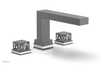 JOLIE Deck Tub Set - Square Handles with "White" Accents 222-41