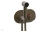 JOLIE Wall Mounted Bidet, Round Handle with "Orange" Accents 222-64