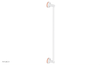 JOLIE - 24" Towel Bar with "Orange" Accents 222-71