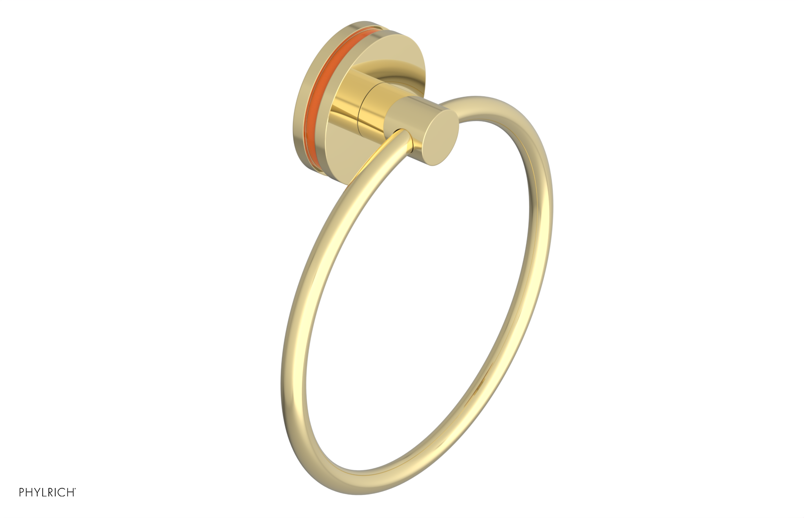 JOLIE - Towel Ring with 'Orange" Accents 222-75